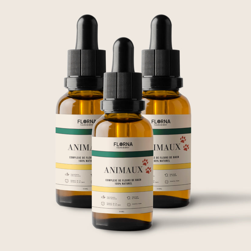 Anti-Stress Naturel pour Animaux – Fleurs de Bach