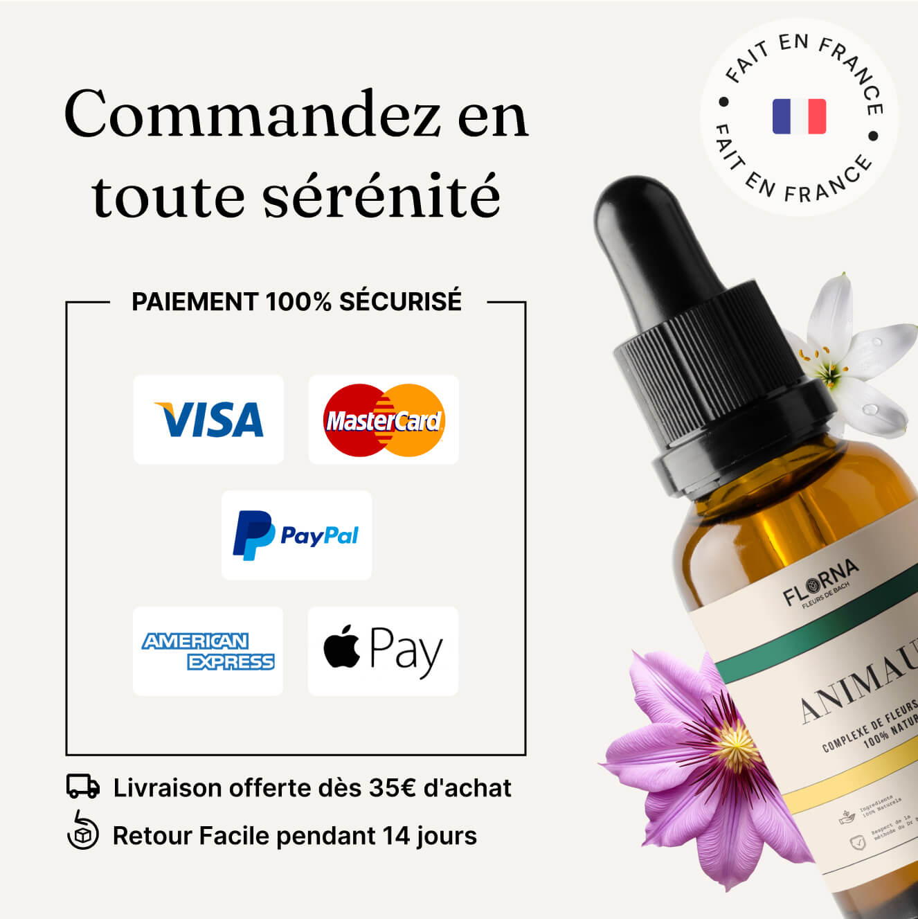 Anti-Stress Naturel pour Animaux – Fleurs de Bach