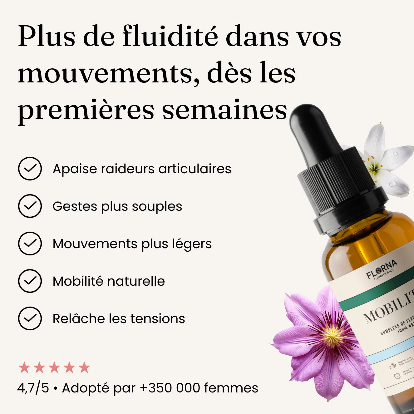 Mobilité + / Articulations - Fleurs de Bach